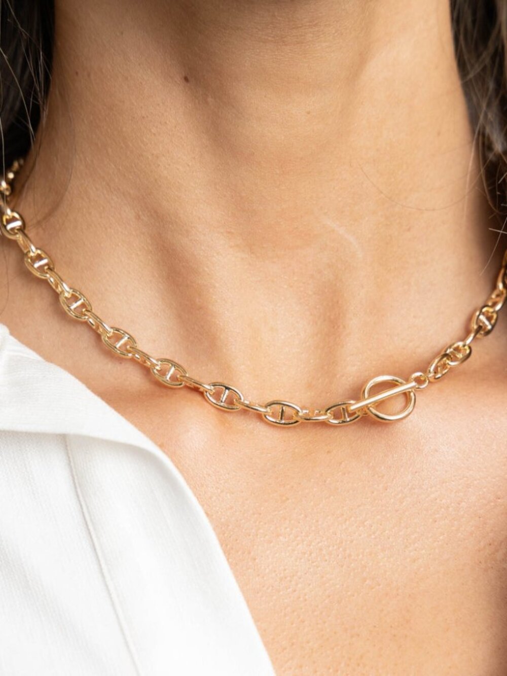 Sahira Jewelry Taylor Toggle Chain Necklace